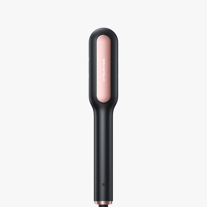 Rose gold Sleek Sweep hair straightener featured on a clean white background.