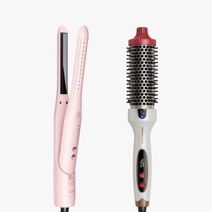 Pink Cool Curl Pencil and Holiday LE Blowout Boost on a white background
